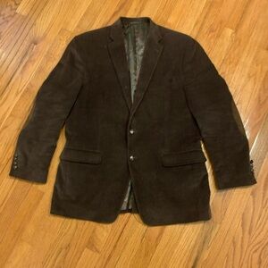 Vintage Polo Ralph Lauren Blazer Mens 42R Corduroy Leather Elbow Patches 90s